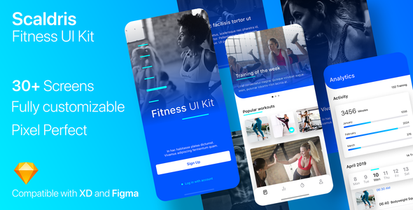 Scaldris Fitness App  Sport &amp; Fitness Design 