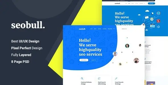 Seohub - Startup & Agency PSD Template   Design 