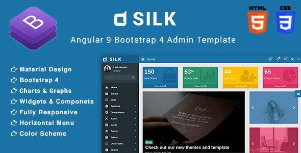 Silk - Angular 9 Admin Template   Design 