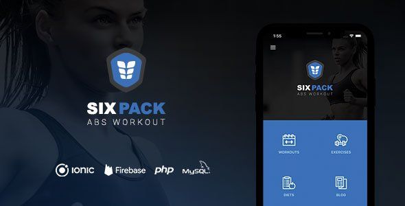 SixPack - Complete Ionic 5 Fitness App + Backend Ionic Sport &amp; Fitness Mobile App template