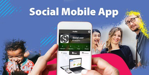 Social App With FireStore Backend Ionic  Mobile App template