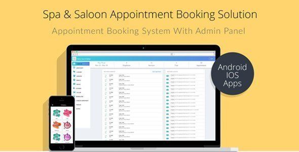 Spa & Salon Appointment Booking Solution with Admin Panel ionic 3 and laravel Ionic Travel Booking &amp; Rent Mobile App template