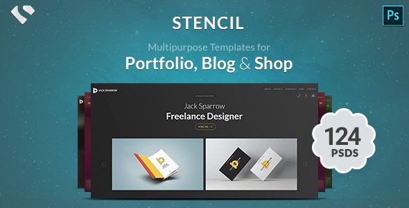 Stencil - Portfolio, Blogging & Shop  Ecommerce Design 