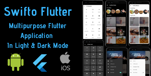 Swifto Flutter is a Multipurpose Flutter Application Flutter  Mobile App template