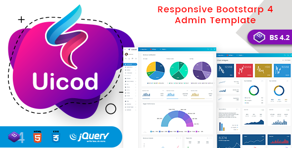 Uicod - Responsive Bootstrap 4 Admin Dashboard & WebApp Templates  Ecommerce Design Dashboard