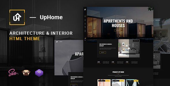 UpHome - Modern Architecture HTML Template   Design Uikit