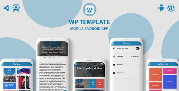 WPnews Wordpress to app (android) Flutter News &amp; Blogging Mobile App template