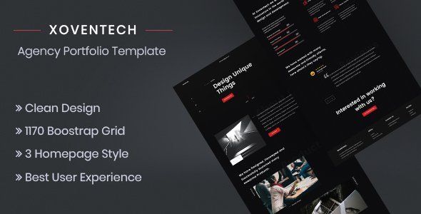 XovenTech || Agency Portfolio Template   Design 