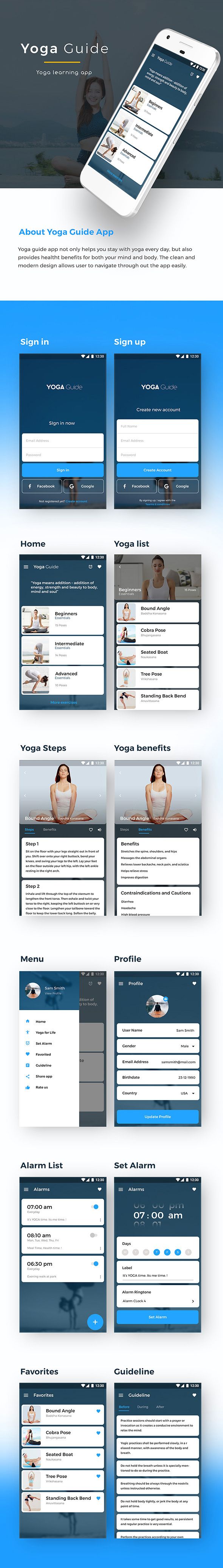 Yoga Android app + Yoga iOS App |  Template (HTML + CSS in IONIC 3) - 2