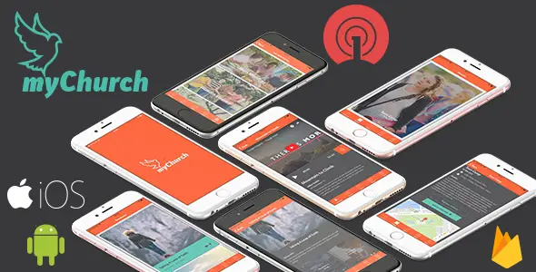 myChurch - Full Ionic Application Ionic Events &amp; Charity Mobile App template