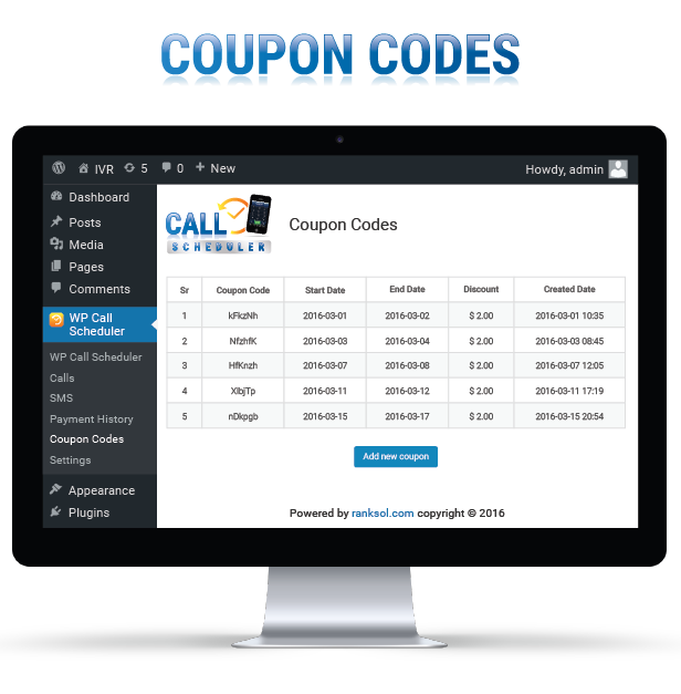 WP SMS And Calls Scheduler Coupon Codes
