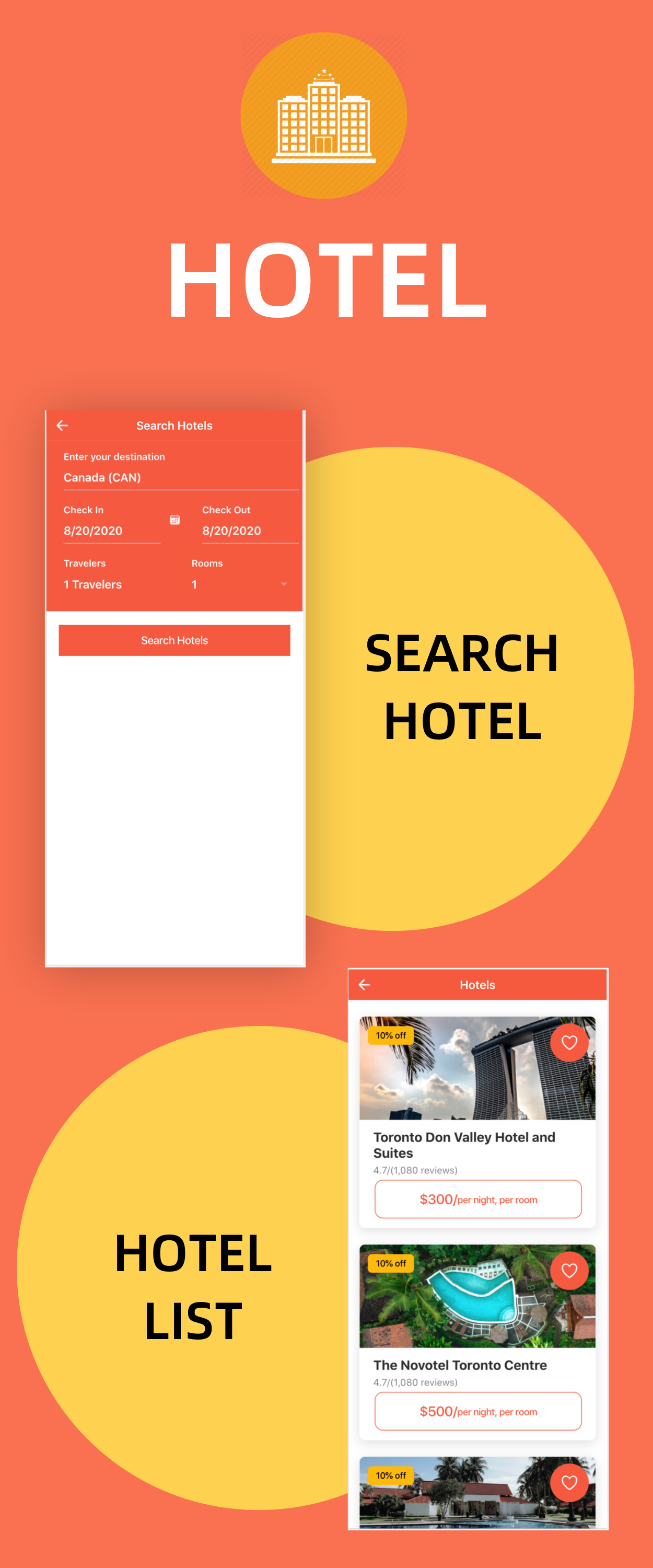 TravelEasy - A Travel Agency Theme UI App By Ionic 5 (Car, Hotel, Flight Booking) - 5