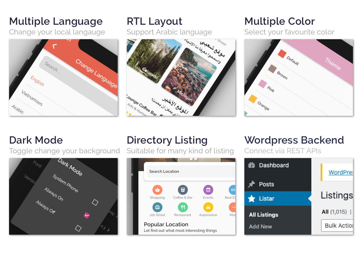 Listar Pro - mobile directory listing app for React Native & Wordpress - 3