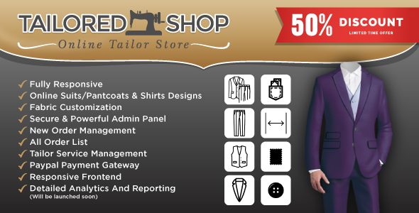 Tailored Shop – Online Tailor Store - Garments And Fashion House Management System -Tailoring System    