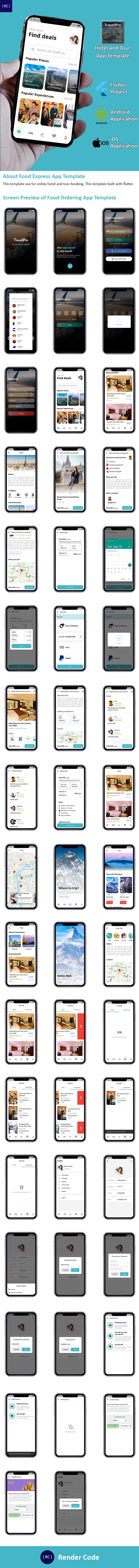 Flutter Hotel and Tour Template in Flutter | TravelPro - 4