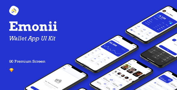 Emonii - Wallet App UI Kit  Finance &amp; Banking Design Uikit