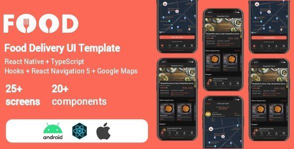 Food Star - React Native Food Delivery Template React native Food &amp; Goods Delivery Mobile Uikit