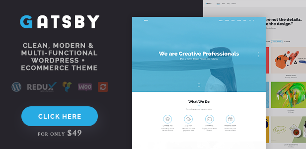 Gatsby - Business, Consulting, Agency, App Showcase, Portfolio HTML Theme - 1