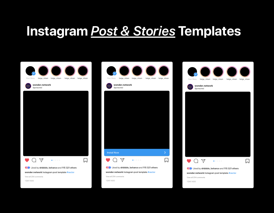 Instagram Post&Stories Template