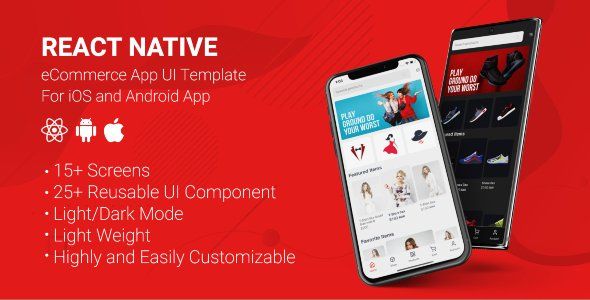 React Native Store UI Template React native Ecommerce Mobile App template