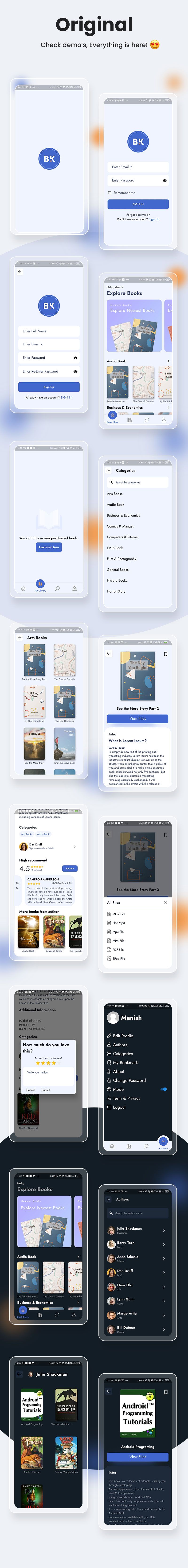 Bookkart: Flutter Ebook Reader App For Wordpress with WooCommerce - 9