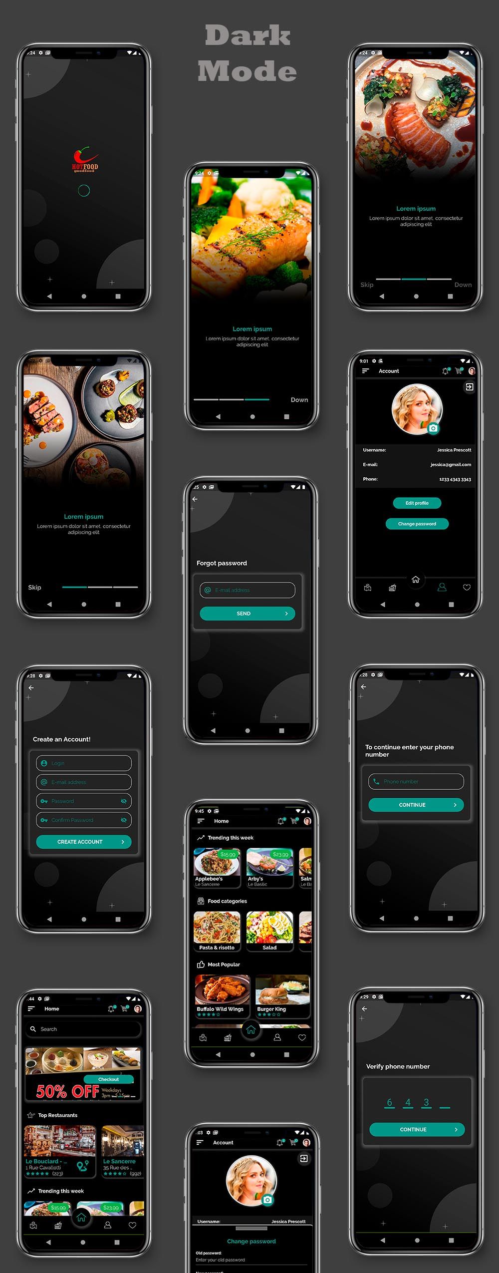 Food Delivery UI Kit in Flutter - 3 Apps - Customer App + Delivery App + Owner App - 6