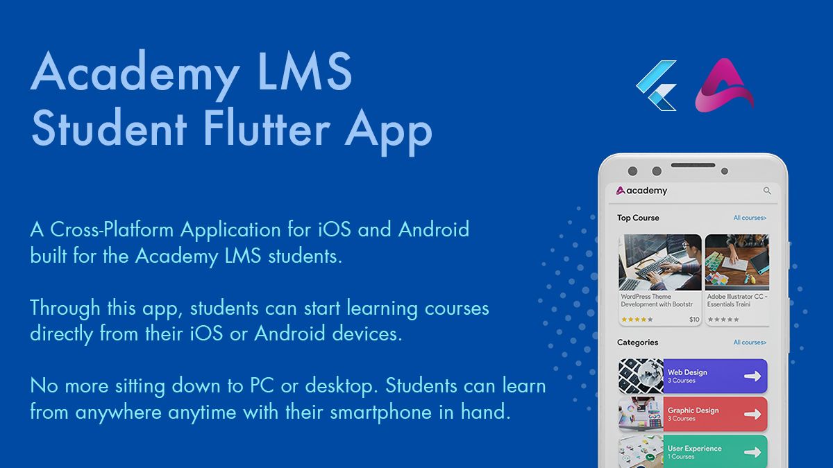 Academy Lms Mobile App - Flutter iOS & Android - 1