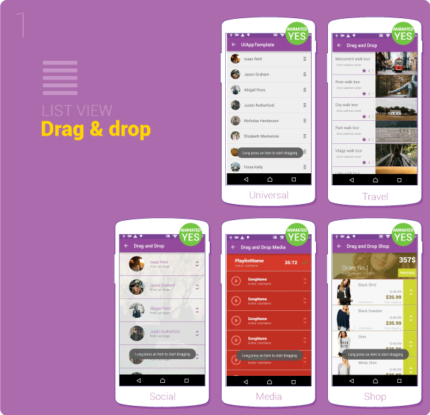 Material Design UI Android Template App - 10