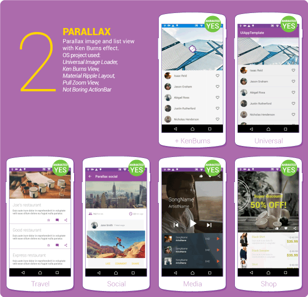 Material Design UI Android Template App - 15