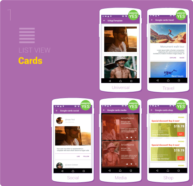 Material Design UI Android Template App - 14
