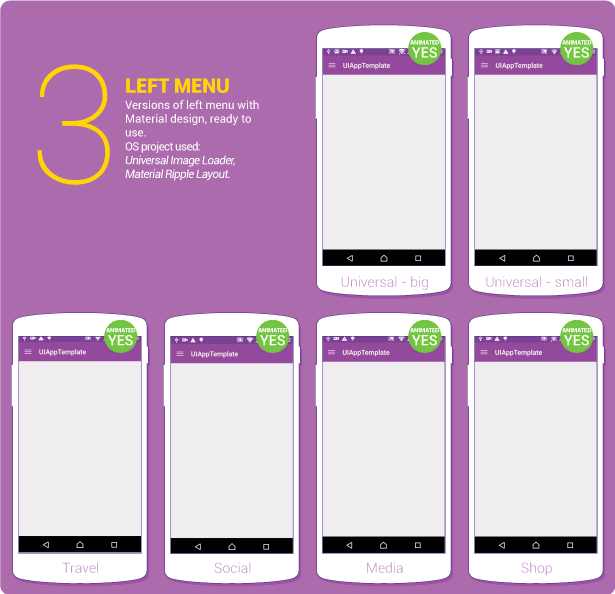 Material Design UI Android Template App - 16