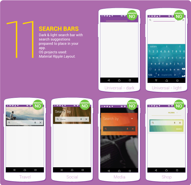 Material Design UI Android Template App - 21