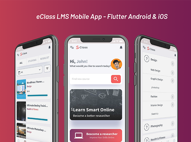 eClass LMS Mobile App - Flutter Android & iOS - 3