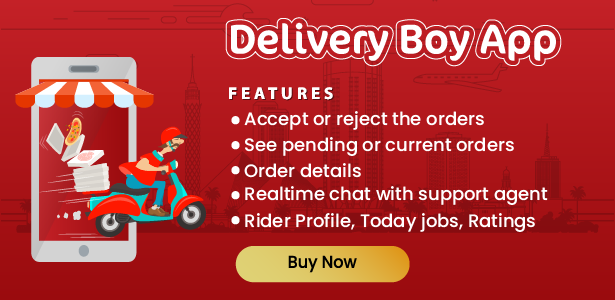 Native Restaurant Food Delivery & Ordering System With Delivery Boy - Android v2.0.9 - 8