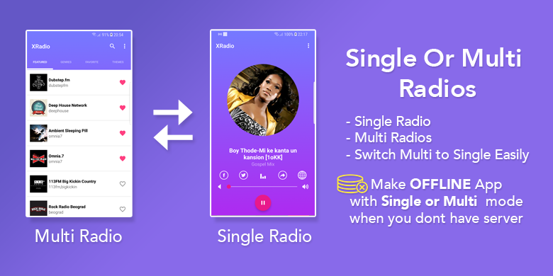XRadio - Best Radio Template For Android - 4
