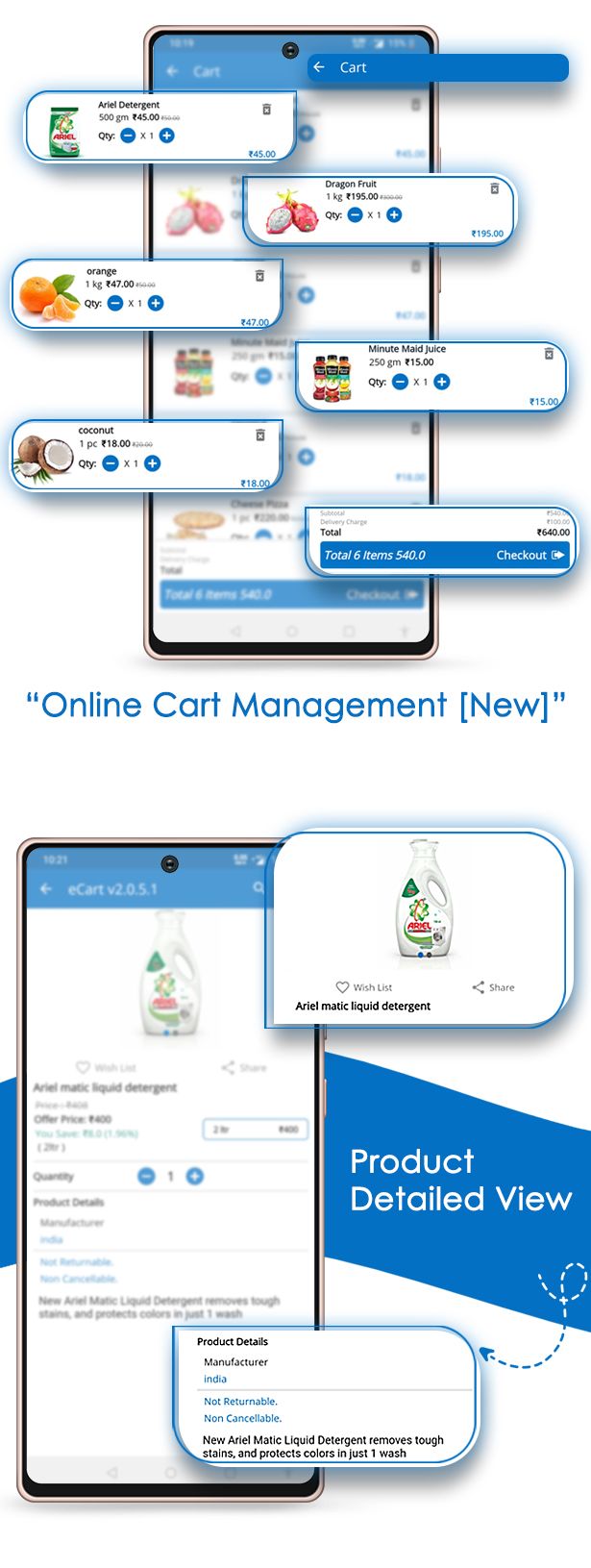 eCart - Grocery, Food Delivery, Fruits & Vegetable store, Full Android Ecommerce App - 3