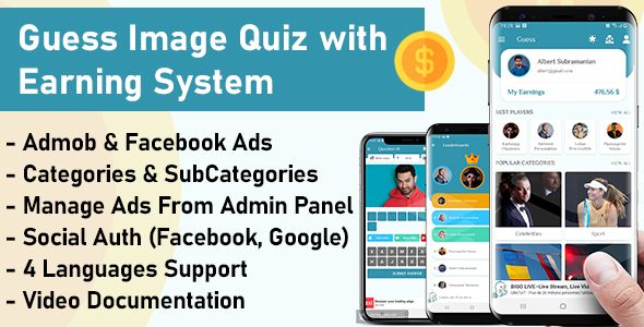 Quiz App with Earning System + Admin Panel - 1