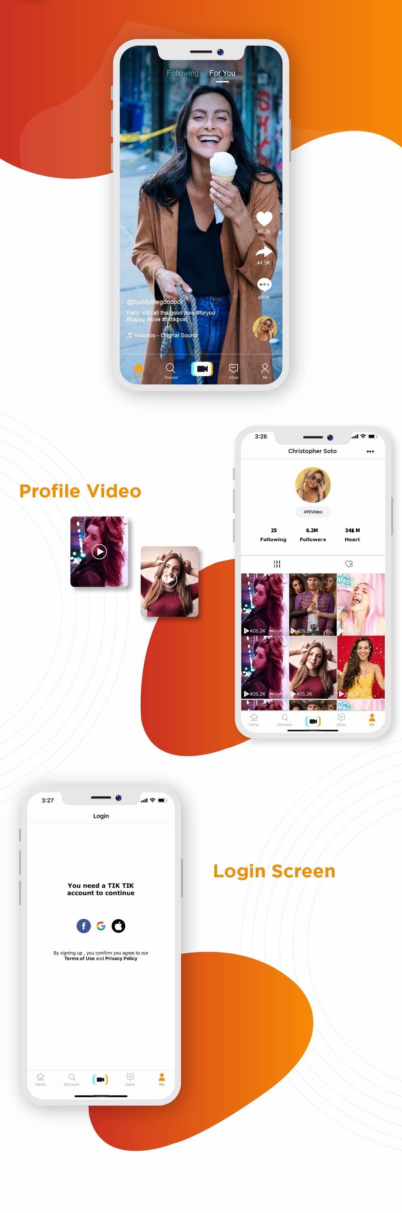 TicTic - IOS media app for creating and sharing short videos - 4