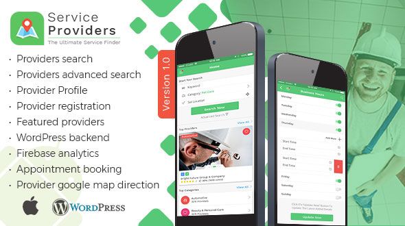 Listingo - Service Providers, Business Finder IOS Native App - CodeCanyon Item for Sale