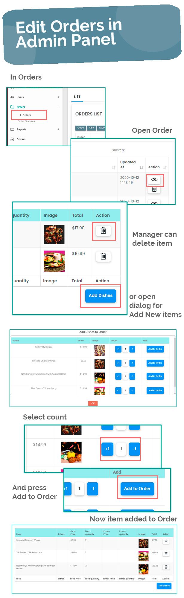 Multi-Restaurants Flutter App + Delivery Boy App + PHP Laravel Admin Panel - 12