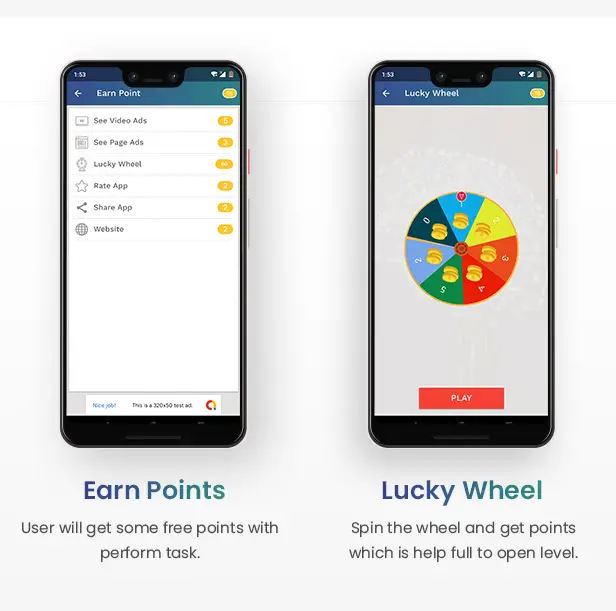 Android Quiz App with Reward Ads (Quiz, Lucky Wheel, Earn Point, LeaderBoard, Lucky Spin) - 10