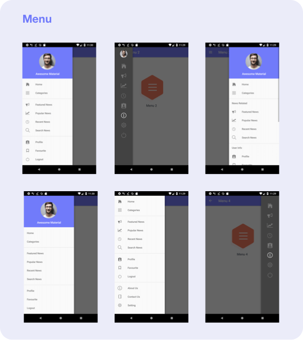 Kotlin Material Design (Google Android Material Design UI Components and Template Collection) 1.2 - 19