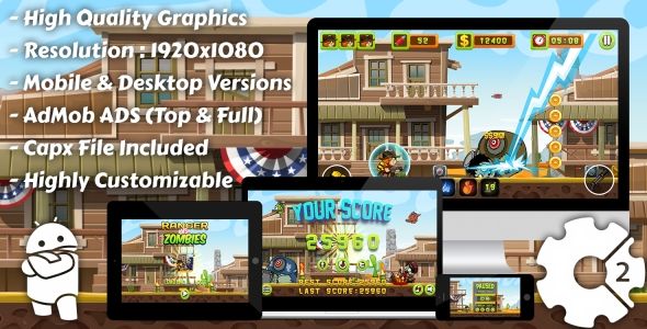 Super Cowboy Run - HTML5 Game, Mobile Version+AdMob!!! (Construct 3 | Construct 2 | Capx) - 25