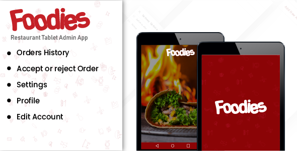 Foodies - Android Native Order Taking Restaurant App Android Food &amp; Goods Delivery Mobile App template