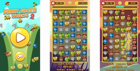 Jewels Match - HTML5 Game + Mobile + AdMob (Construct 3 | Construct 2 | Capx) - 10