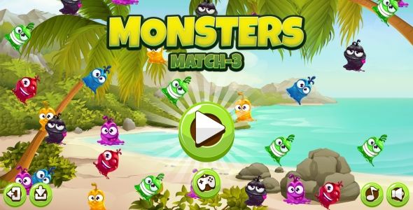 Animals Crush Match3 - HTML5 Game + Android + AdMob (Construct 3 | Construct 2 | Capx) - 26