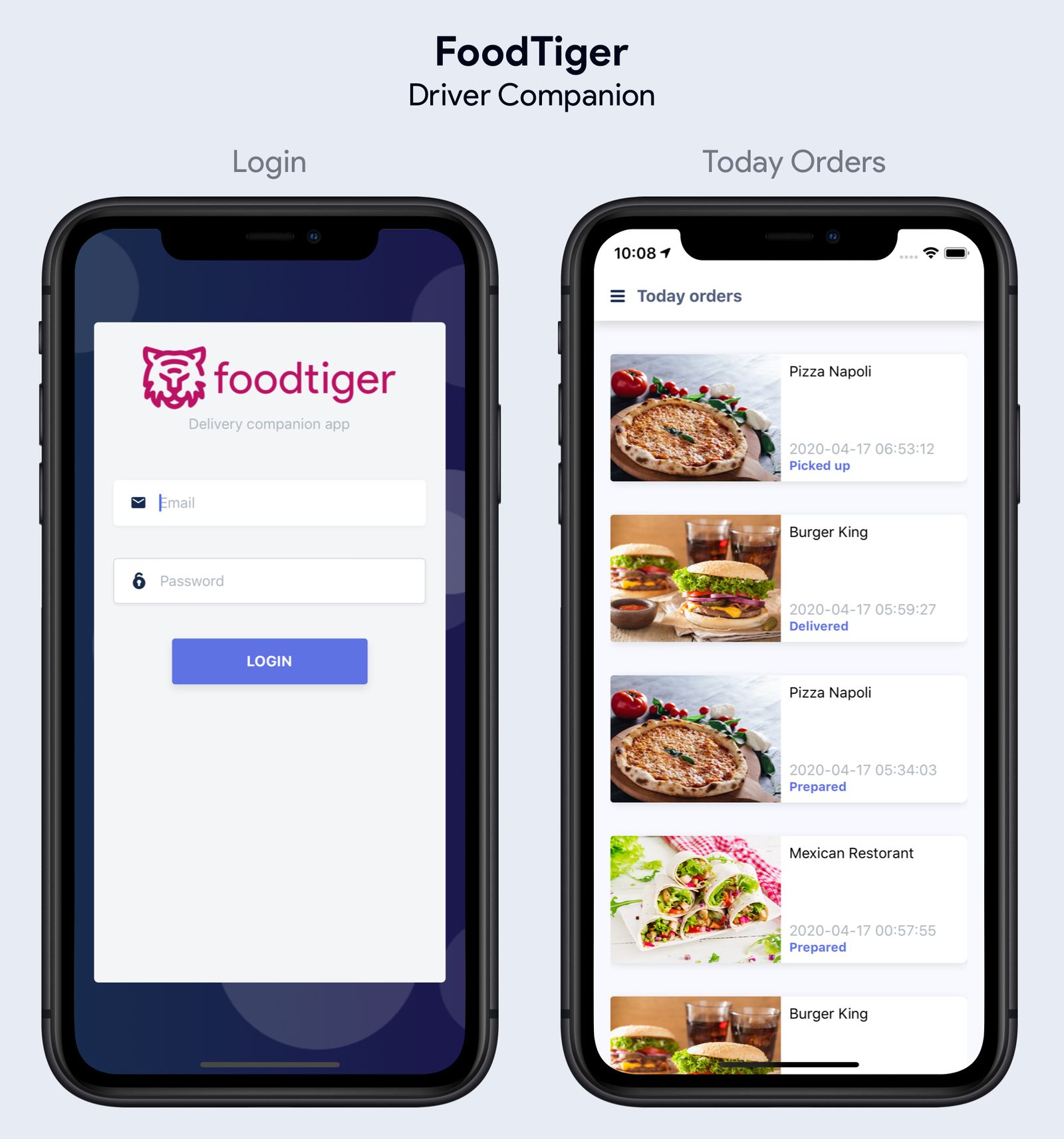 Driver Companion App for FoodTiger Delivery - 5