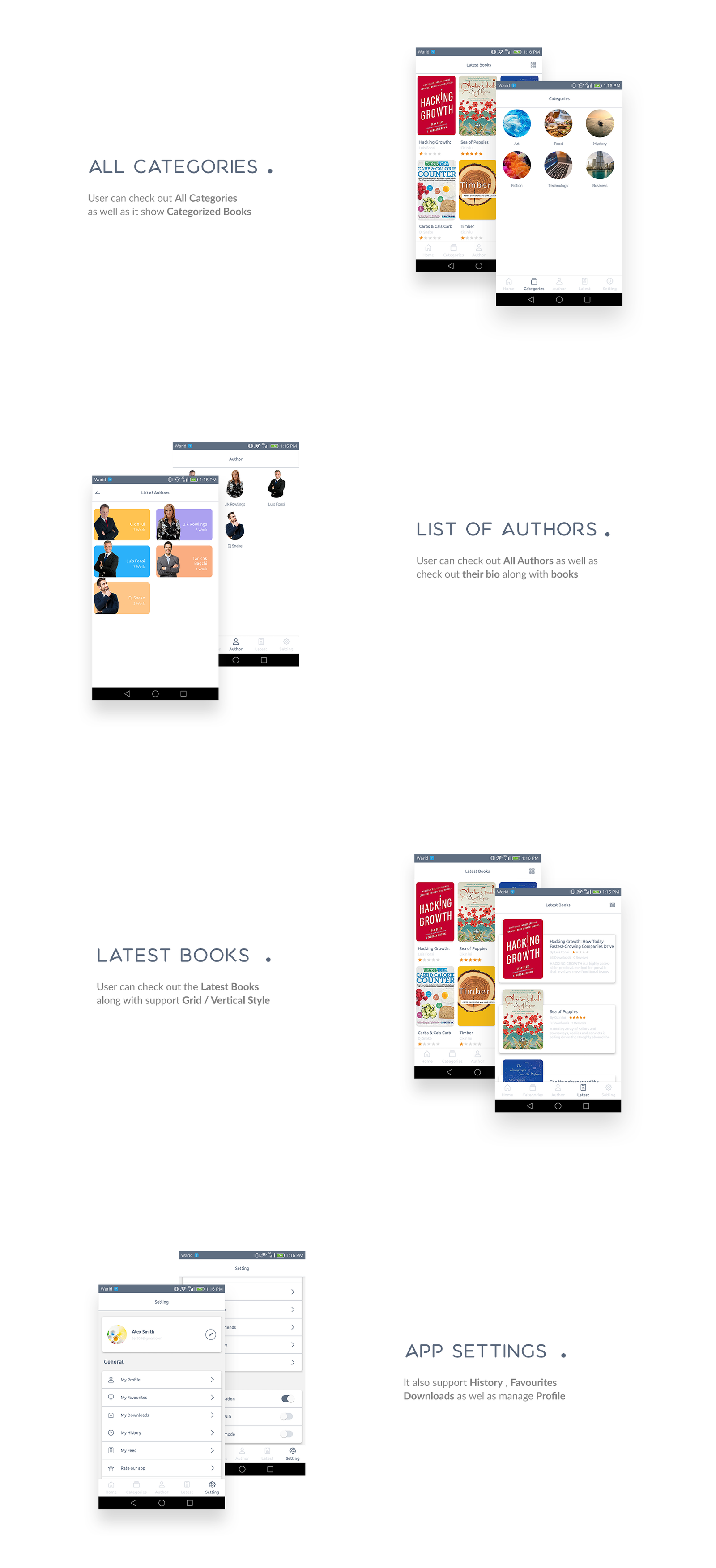 Books4u - Android Ebook App + Admin panel - 4
