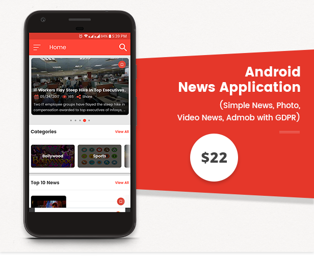 News Application Combo - Android / iOS (Simple News, Photo, Video News, Admob with GDPR) - 7