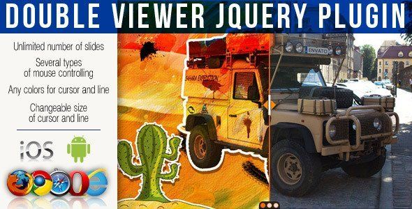 Double Viewer jQuery Plugin Android  Mobile App template